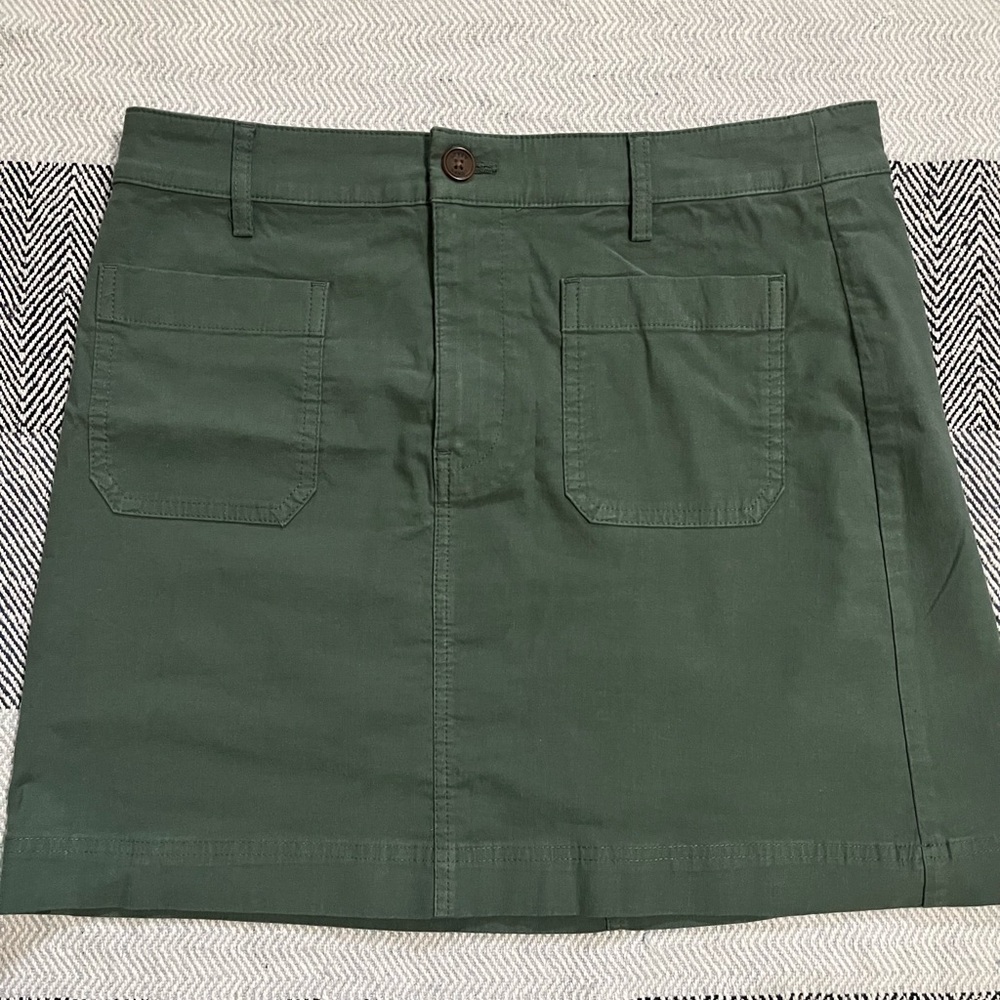 J. Crew Forest Green Mini Skirt